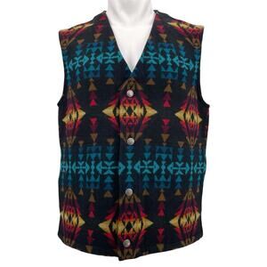 Pendleton Echo Canyon Wool Vest Southwestern Rodeo Ranch Style Men's Size M NEW